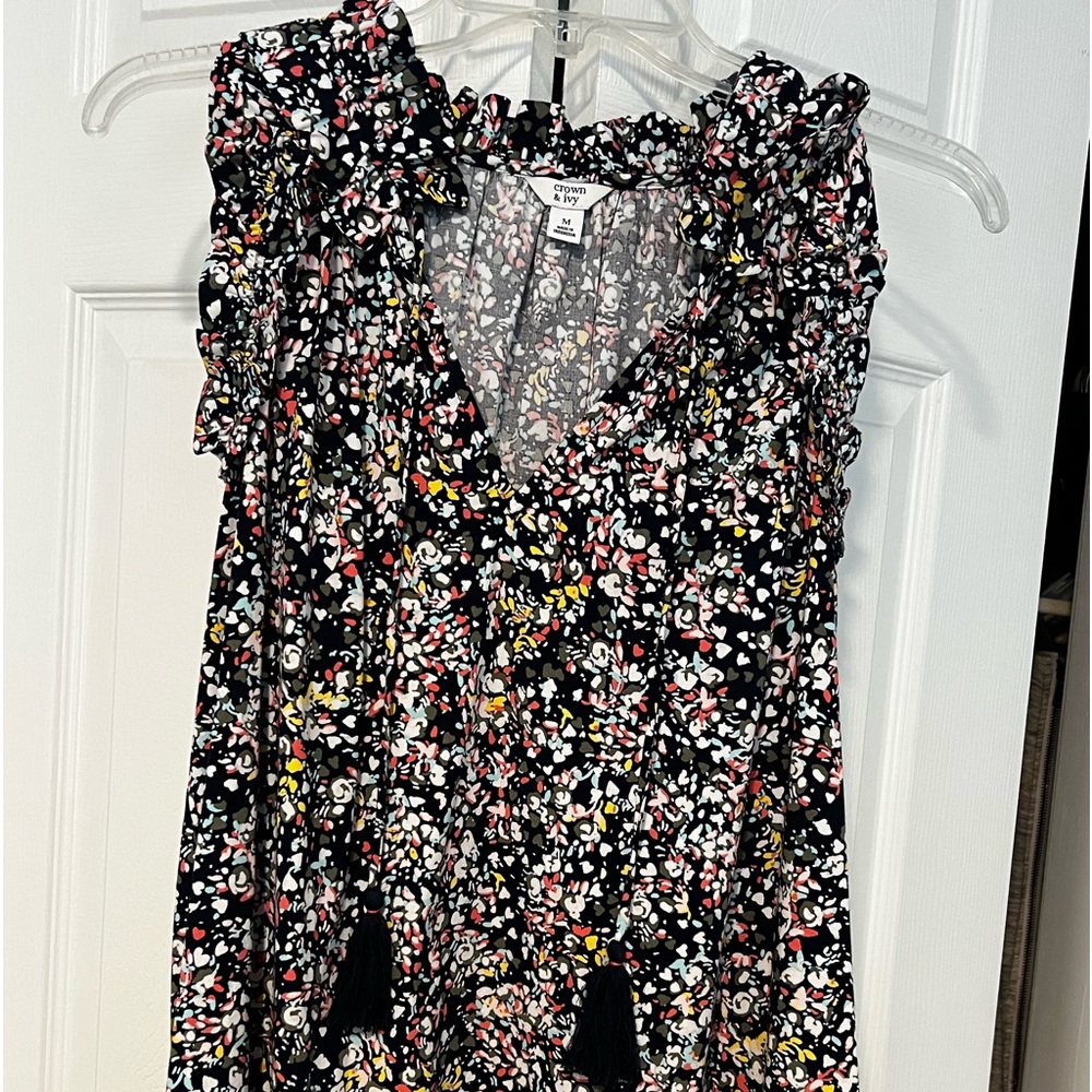 Crown & Ivy floral blouse.
